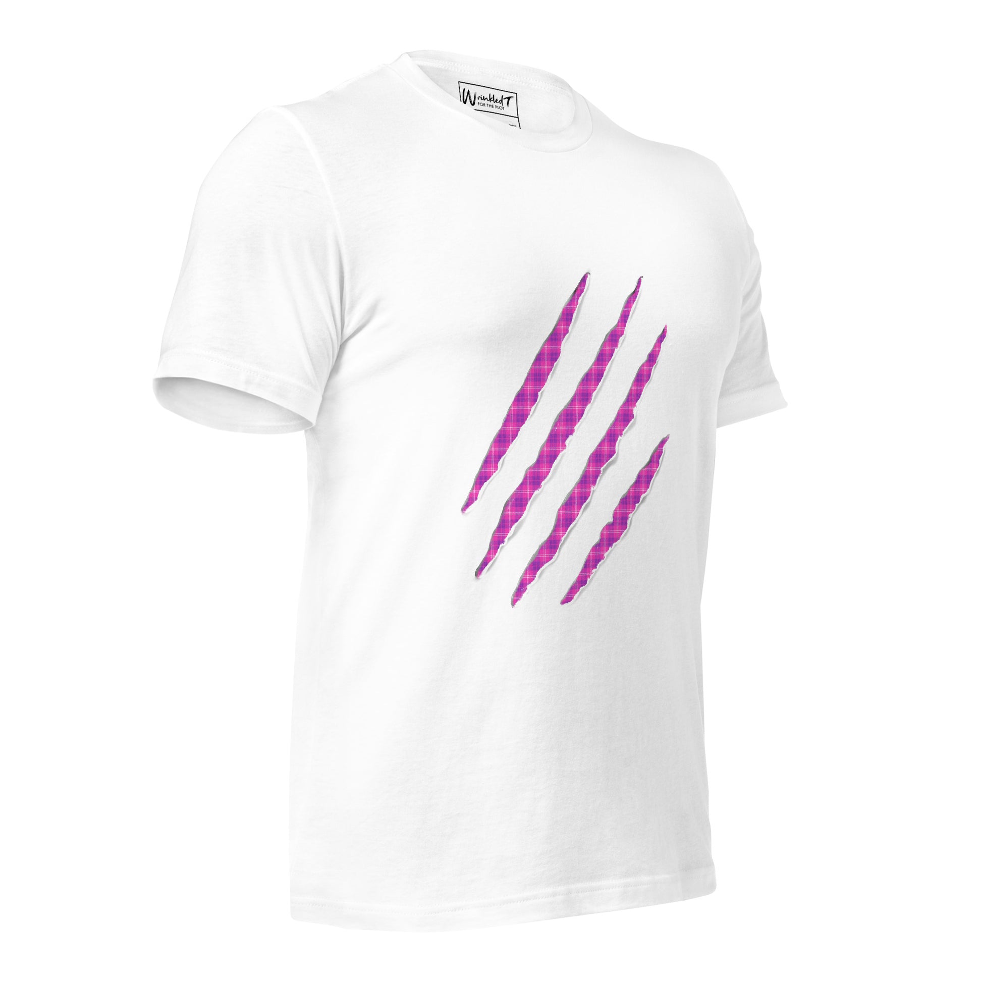 unisex claw t-shirt purple and indigo