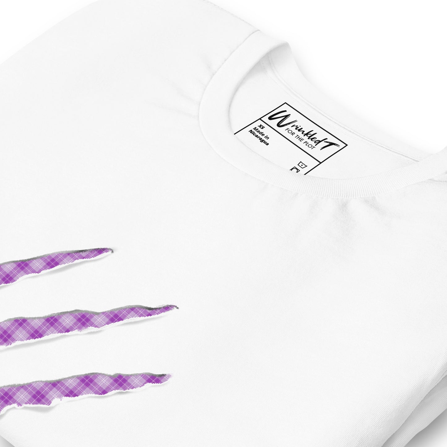 unisex claw t-shirt purple pop