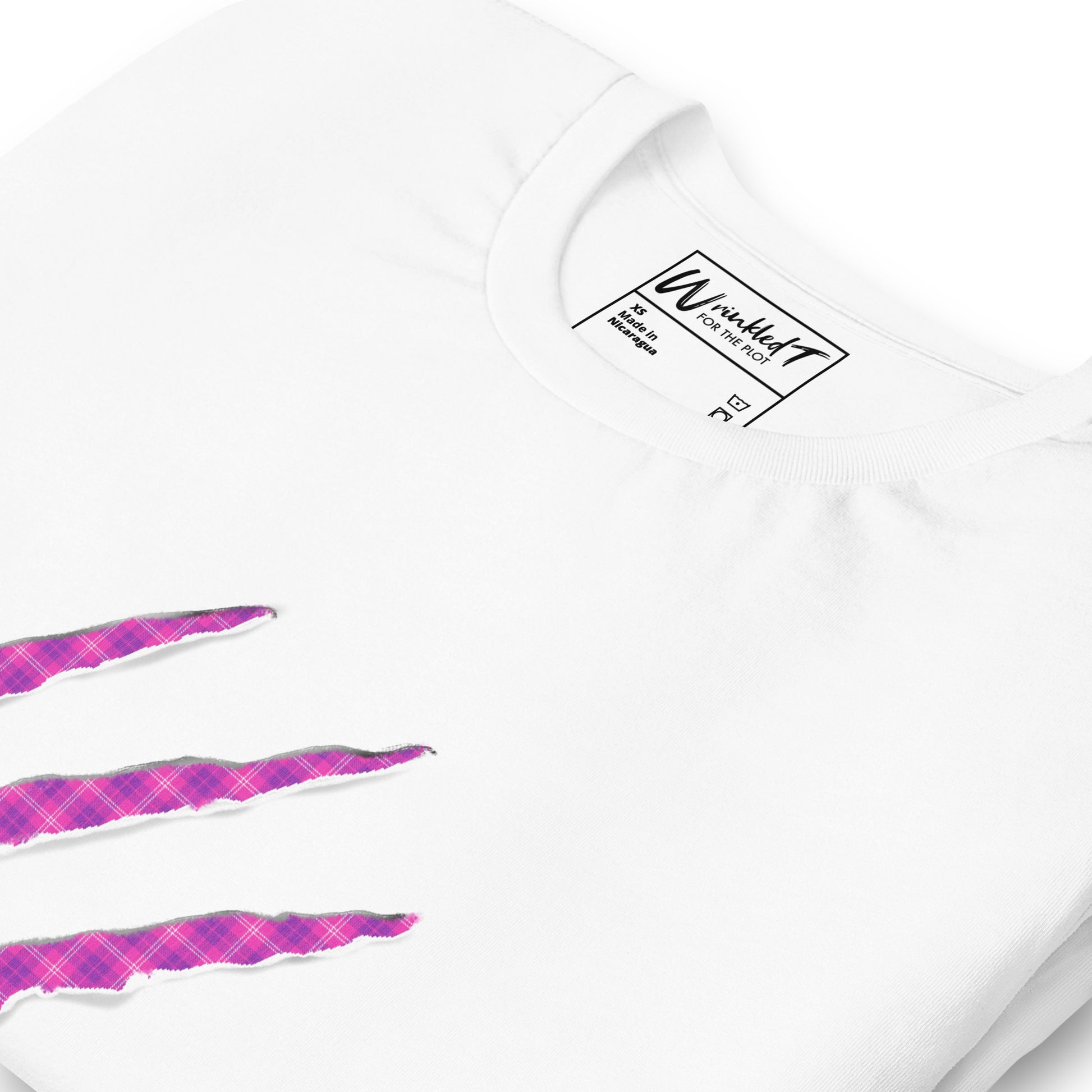 unisex claw t-shirt purple and indigo