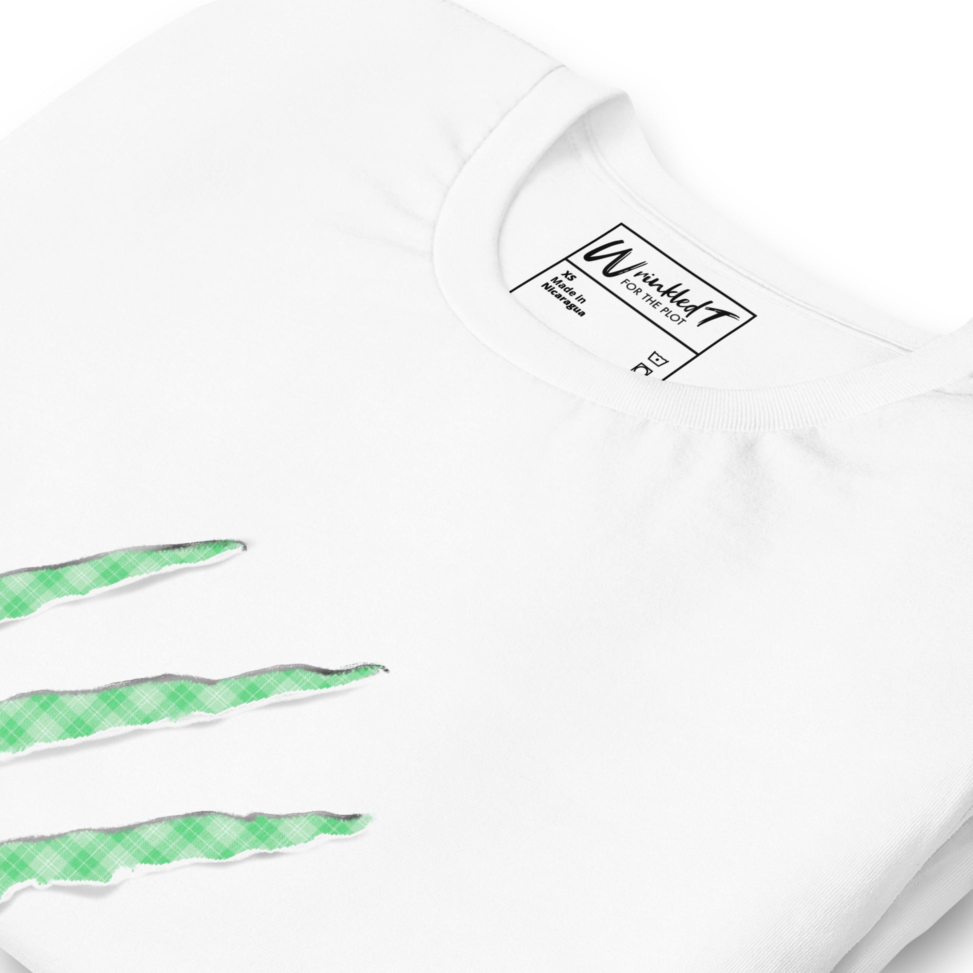 unisex claw t-shirt neon lime