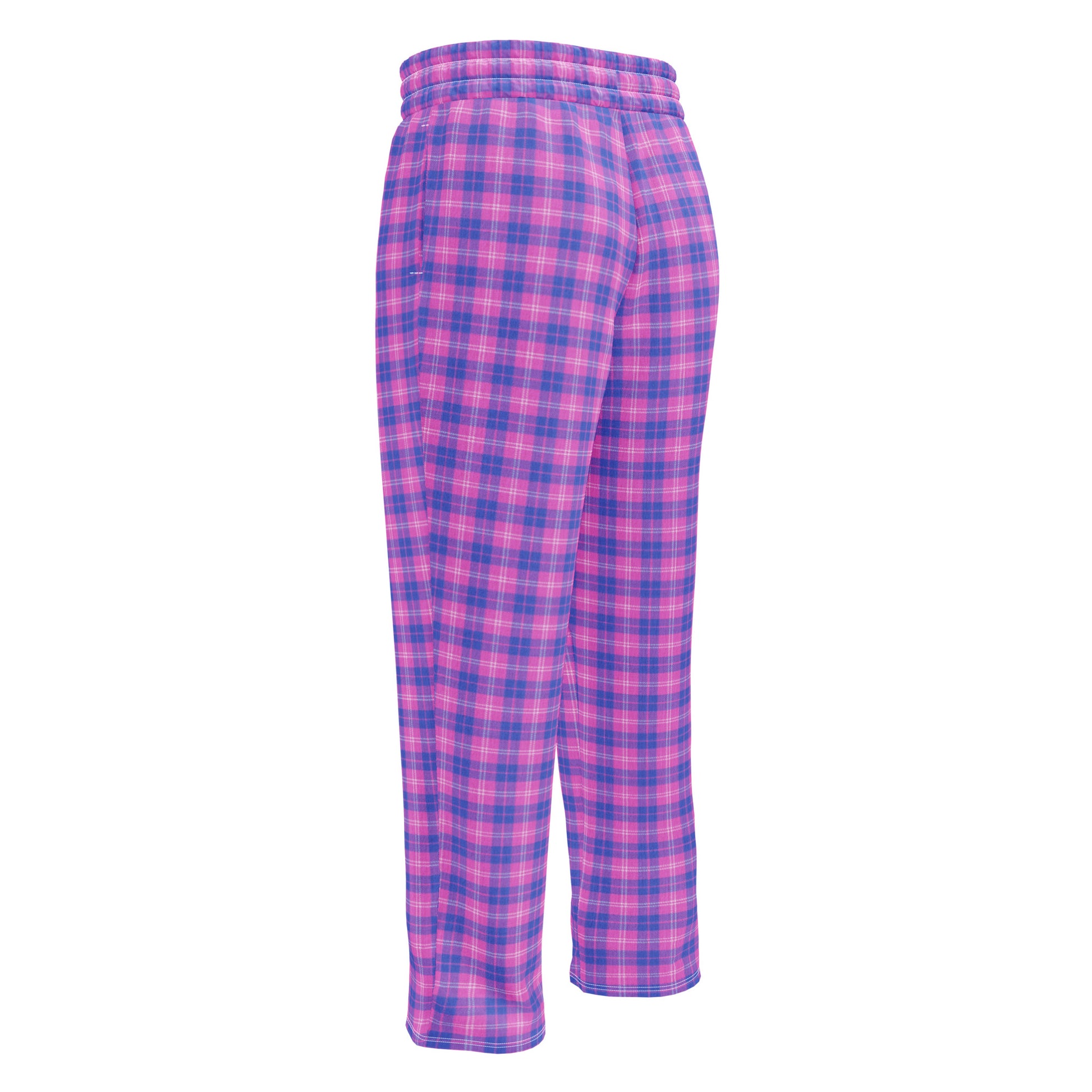 unisex wide-leg joggers indigo and pink