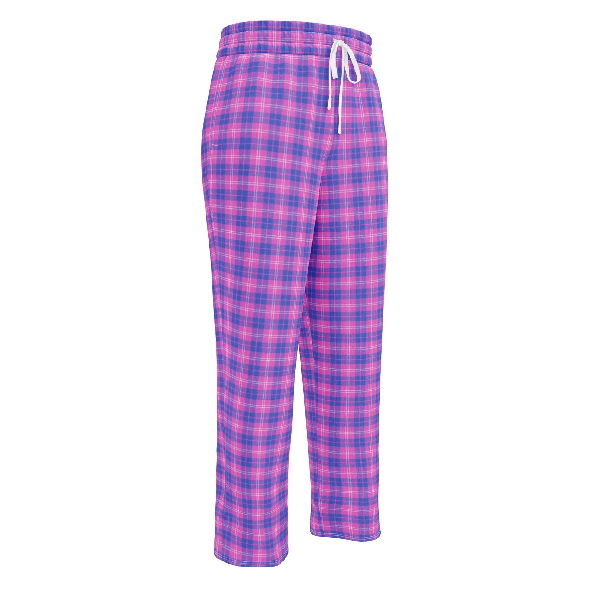 unisex wide-leg joggers indigo and pink