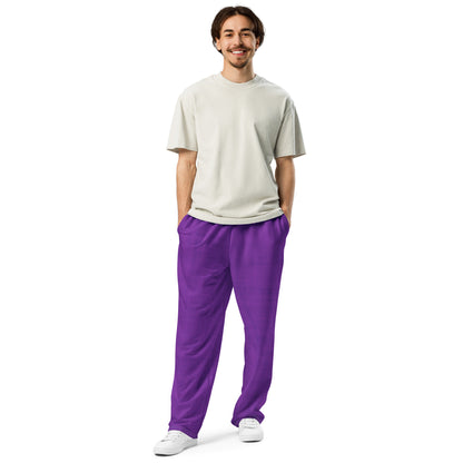 Color Pop Wide-leg joggers - Purple Pop