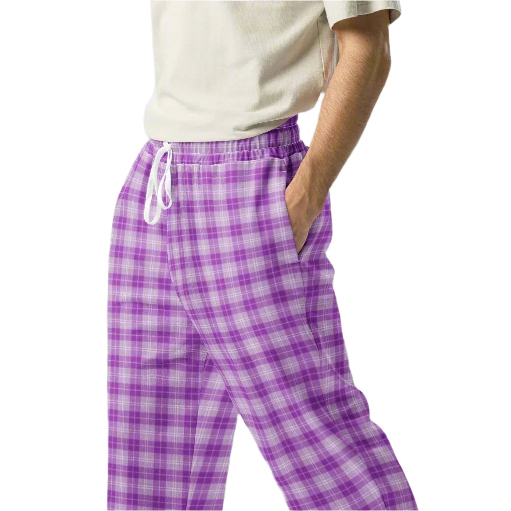 unisex wide-leg joggers purple pop