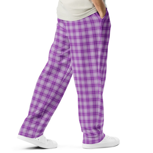 Wide-leg joggers - Purple Pop