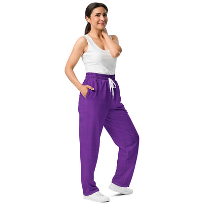 Color Pop Wide-leg joggers - Purple Pop