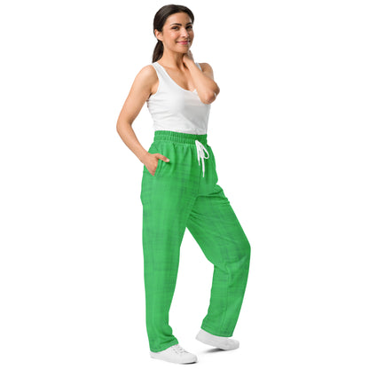 Color Pop Wide-leg joggers - Neon Lime