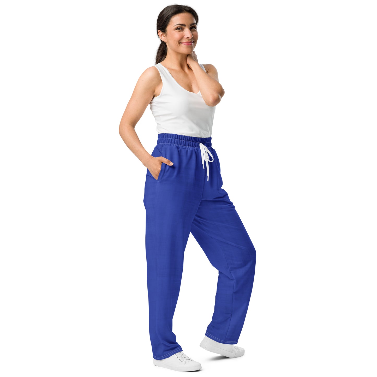 Color Pop Wide-leg joggers - Midnight Blue