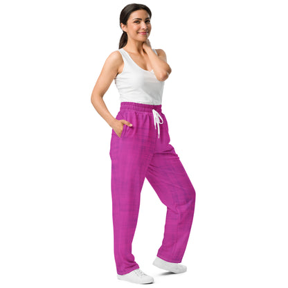 Color Pop Wide-leg joggers - Cyber Pink